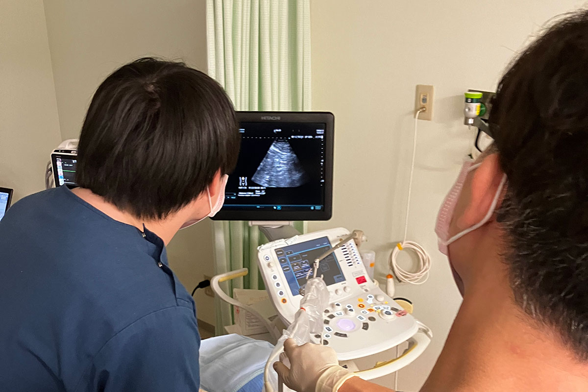 腎生検施行時の様子